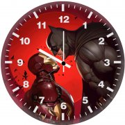 iron man vs batman ultimate showdown mo wall clock