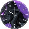 black panther minimal facet jj wall clock