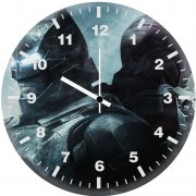 batman and iron man 57 wall clock