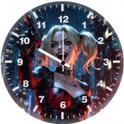 anti hero harley quinn vg wall clock