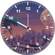 batman gotham city new 6w wall clock