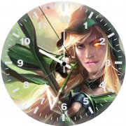 arrow girl artwork rq wall clock