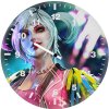harley quinn artwork 5z wall clock