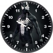 amazing spider man symbiote suit gi wall clock