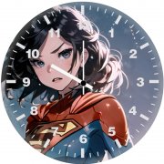 anime supergirl oz wall clock
