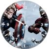 captain america vs iron man team 58 wall clock