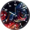 redhood illustration art mb wall clock