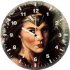 digital artwork of wonder woman m0 wall clock