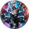 black cat sense of justice qn wall clock
