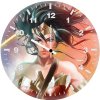 wonder woman clip pain art 6r wall clock