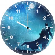 batman fighting crime aa wall clock
