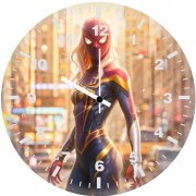 amazing spidergirl in action l9 wall clock