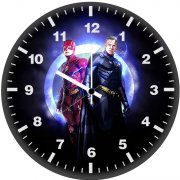batman and flash new ij wall clock