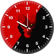 hellboy minimalism m3 wall clock