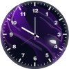black panther neon face art 0y wall clock