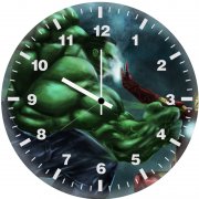 iron man vs hulk art 0s wall clock
