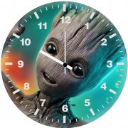 baby groot 96 wall clock
