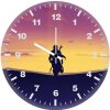 the mandalorian art 0w wall clock