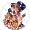 forever blue power rangers rl wall clock