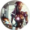 iron woman as a disembodied hex h2 wall clock