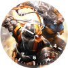 deathstroke and rose wilson 0h wall clock