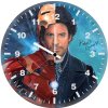robert downery jr as holmes and iron man portrait 6y wall clock