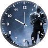 black panther rise up 58 wall clock