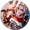 harley quinn anarchy with a grin yo wall clock