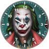 shadowed joker om wall clock