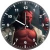 hellboy with gun 2k wall clock