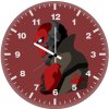 red hood minimalism ee wall clock