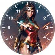 wonder woman warrior of imagination qt wall clock