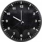 batman dark leather logo pic wall clock
