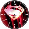 superman cape logo en wall clock