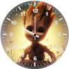 baby groot smiling zh wall clock