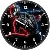 black spider man artwork x0 wall clock