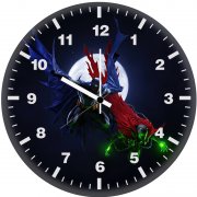 batman and spawn 1h wall clock