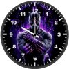 the legend black panther 8n wall clock