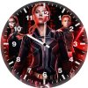 black widow poster 81 wall clock