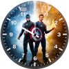 human torch x captain america 5j wall clock