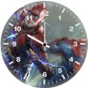 flash and superman sl wall clock