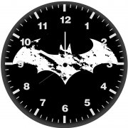 batman logo 06 wall clock