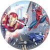ironman spiderman 1n wall clock