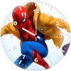 spiderman art hd w2 wall clock