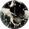 joker in rain wearing hat c0 wall clock
