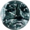 batman closeup portrait 5q wall clock