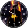 batman yellow logo dk wall clock