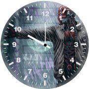 red hood shotting in rain 95 wall clock