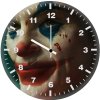 joker smiling closeup be wall clock