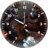 captain america and iron man fighting artwork jl wall clock